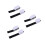 3Pcs Black Fastening Tape Adhesive Round Hook & Loop for Home Use 10