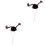 2Pcs Black Knitted Mini Hamster Hat Small Pet Party Accessory 8