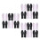 18Pairs Durable Protective Work Gloves Spandex for Hand Safety 6