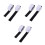 3Pcs Black Fastening Tape Adhesive Round Hook & Loop for Home Use 5