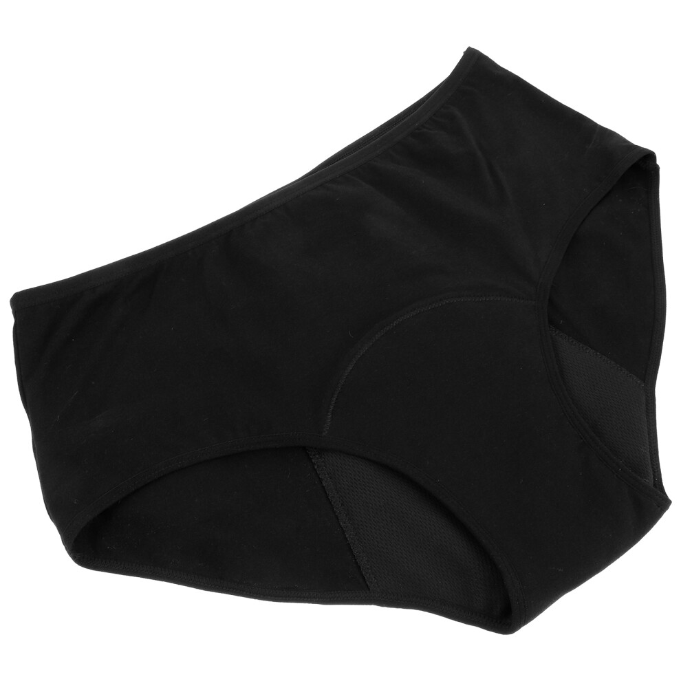 Inoomp Black 3Pcs Comfortable Adult Diapers Reusable Washable Leakproof Pants