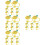32Pcs Reusable Yellow Straw Tip Covers Protective Silicone Straw Plugs 8
