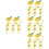 32Pcs Reusable Yellow Straw Tip Covers Protective Silicone Straw Plugs 7