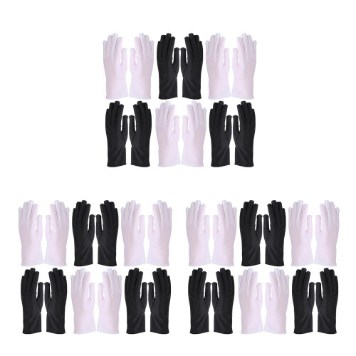 18Pairs Durable Protective Work Gloves Spandex for Hand Safety 2