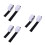 3Pcs Black Fastening Tape Adhesive Round Hook & Loop for Home Use 8