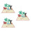 3Pcs Multi Paper Creative Wish Greeting Blessing for Giving 7