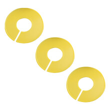6Pcs Clothes Sorting Rings Bright Yellow Closet Size Dividing