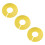 6Pcs Clothes Sorting Rings Bright Yellow Closet Size Dividing 1