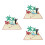 3Pcs Multi Paper Creative Wish Greeting Blessing for Giving 4
