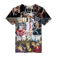 (Pattern D, Tag L=US S) Kpop 3d Bts Tshirt Bangtan Boys Love Yourself Tshirt Short Sleeve Jin Suga New