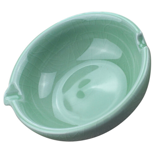 2Pcs Decorative Ceramic Ink Dish Desktop Ink Container for Brush Pens 2