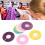 6Pcs Clothes Sorting Rings Bright Yellow Closet Size Dividing 6