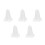 5Pcs Dome Shaped White Bed Canopy Mosquito Net Ceiling Mounted Tent 6