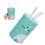 Green Round Metal Bunny Cookie Jar Tinplate Container for Kitchen 8