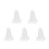 5Pcs Dome Shaped White Bed Canopy Mosquito Net Ceiling Mounted Tent 4