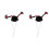 2Pcs Black Knitted Mini Hamster Hat Small Pet Party Accessory 9