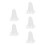 5Pcs Dome Shaped White Bed Canopy Mosquito Net Ceiling Mounted Tent 5