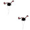 2Pcs Black Knitted Mini Hamster Hat Small Pet Party Accessory 5