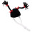 2Pcs Black Knitted Mini Hamster Hat Small Pet Party Accessory 2