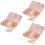 3Ensembles Coffrets Lentilles Marron Durable Portable 5