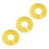 6Pcs Clothes Sorting Rings Bright Yellow Closet Size Dividing 2