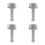 4Pcs Silver Meat Tenderizing Needles for Kitchen Cooking Use 8