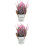 2Pcs Artificial Bonsai Plants Multi Color Plastic Iron Desktop Decor 6