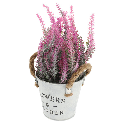 2Pcs Artificial Bonsai Plants Multi Color Plastic Iron Desktop Decor 1