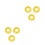 6Pcs Clothes Sorting Rings Bright Yellow Closet Size Dividing 3