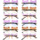12Pcs Novelty Bear Glasses Assorted Color Plastic Fun Party Sunglasses 6