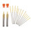 6Sets Knitting Tools Stainless Steel Large Hole Blunt Needles Silver 1