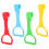 16Pcs Baby Pull Up Rings Assorted Colors PP for Toddler Walking Aid 2