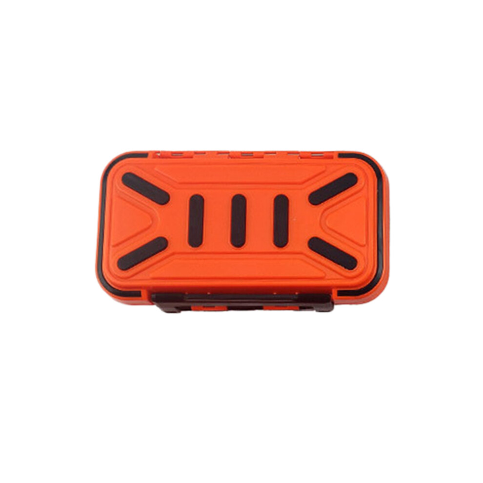 Photos - Climbing Gear 3Pcs Waterproof Fishing Hook Box Orange ABS Case Double-Sided Storage