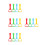 16Pcs Baby Pull Up Rings Assorted Colors PP for Toddler Walking Aid 9