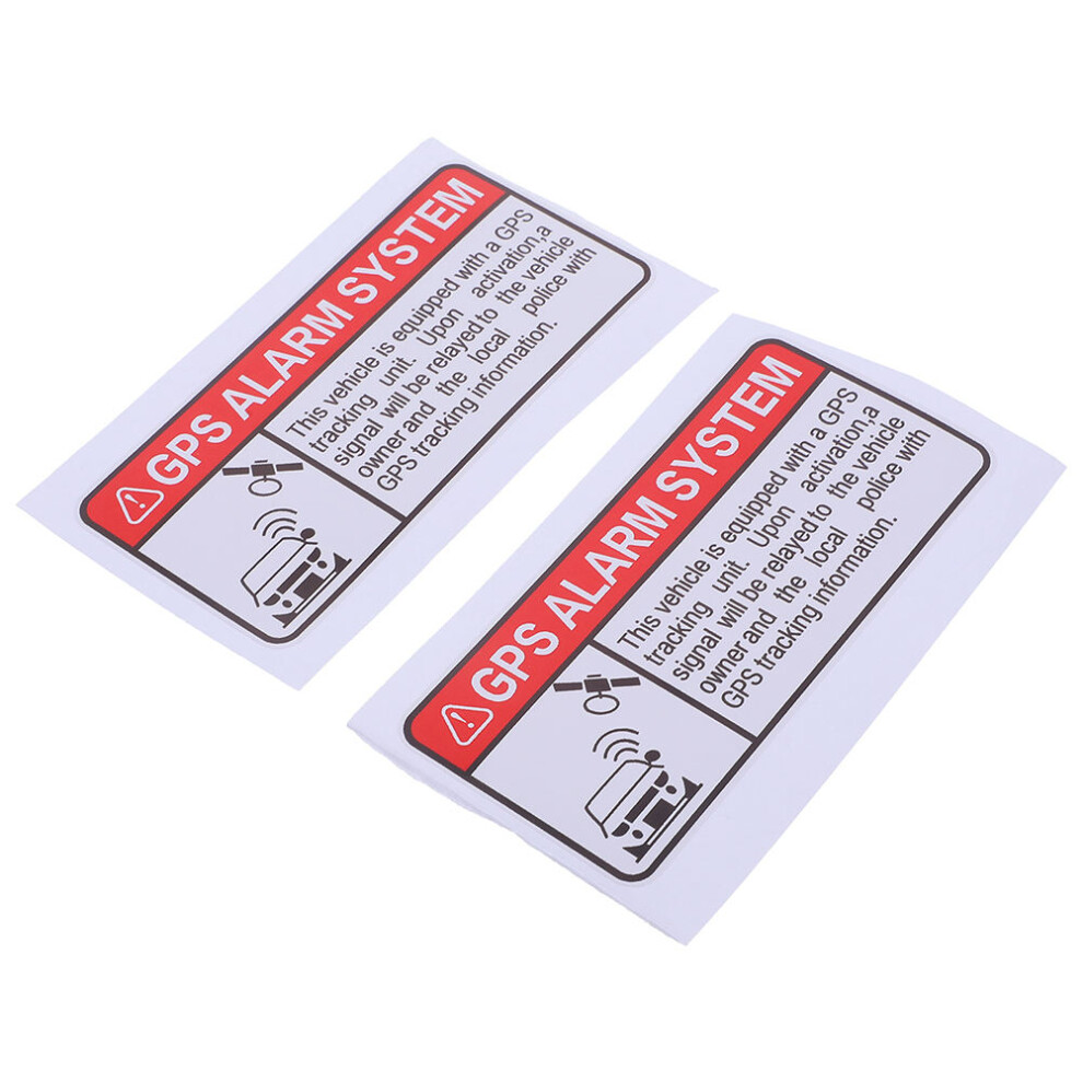 Photos - Other Electrical Equipment 6Pcs Bright PVC Vehicle Security Alarm Stickers Waterproof Adhesive