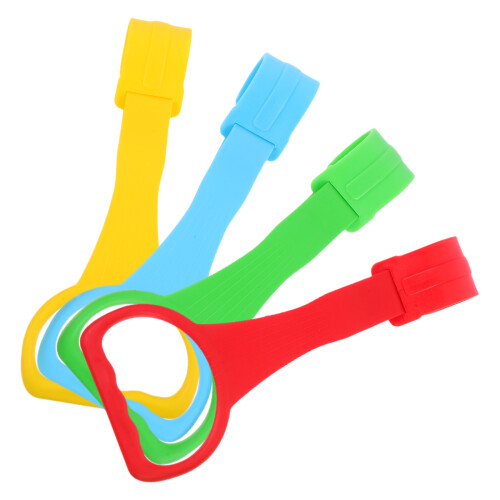 16Pcs Baby Pull Up Rings Assorted Colors PP for Toddler Walking Aid 2