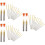 6Sets Knitting Tools Stainless Steel Large Hole Blunt Needles Silver 6