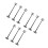 9Pcs ABS Grey DIY Telephone Pole Models for Micro Landscape Train Set 10