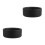 2Pcs Black Ceramic Desktop Ashtray Round Heatproof Smokers Ash Holder 6