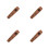 4Pièces Kazoo Musical En Bois Durable Marron Ukulélé 7