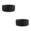 2Pcs Black Ceramic Desktop Ashtray Round Heatproof Smokers Ash Holder 8