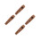 4Pièces Kazoo Musical En Bois Durable Marron Ukulélé 6