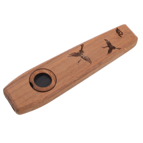 4Pièces Kazoo Musical En Bois Durable Marron Ukulélé 1