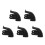 5Sets Black Rubber Skating Brake Pads Replacement for Roller Skates 10