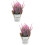 2Pcs Artificial Bonsai Plants Multi Color Plastic Iron Desktop Decor 8