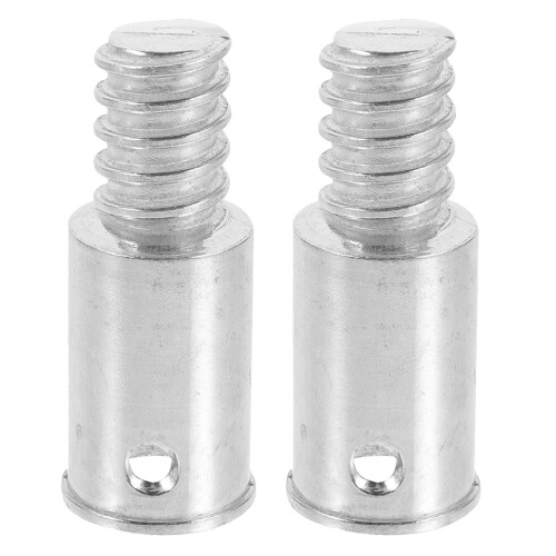 8Pcs Silver Metal Threaded Broom Handle Adapter Caps for Mops Brooms