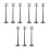 9Pcs ABS Grey DIY Telephone Pole Models for Micro Landscape Train Set 4
