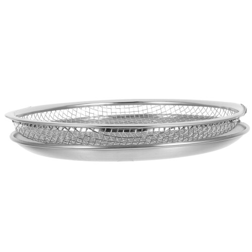 2Sets Kitchen Oil Filter Tray with Frying Basket and Drain Strainer 1