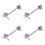 4Pcs Windproof Stainless Steel Hook and Eye Latch for Doors Windows 5