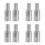8Pcs Silver Metal Threaded Broom Handle Adapter Caps for Mops Brooms 9